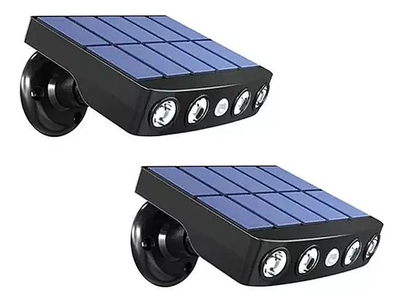 PACK 2 FOCOS SOLARES LED PARA JARDIN CON SENSOR - 1