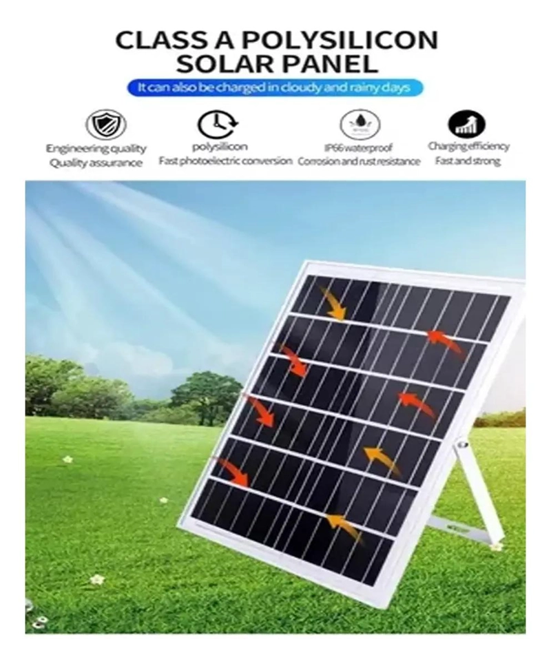FOCO SOLAR 200W CON PANEL Y CONTROL REMOTO - 2