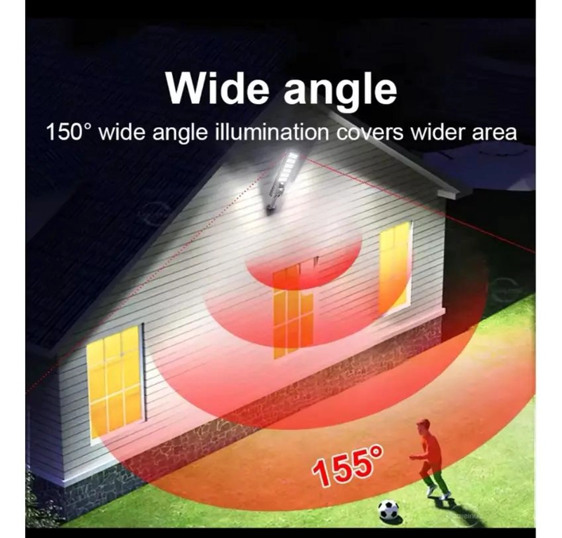 FOCO SOLAR LED 600W CON SENSOR DE MOVIMIENTO LUZ FRIA - 4