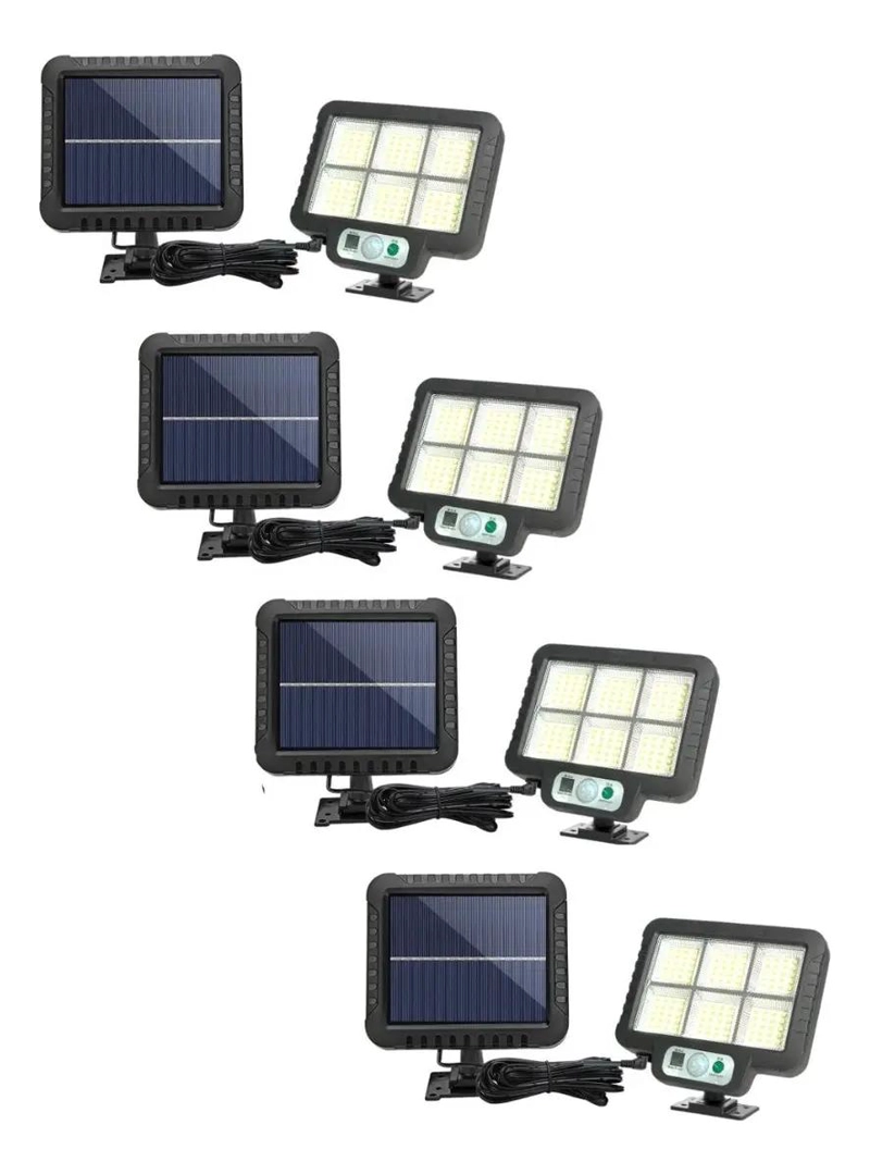 PACK 4 FOCOS LED EXTERIORES SOLAR 250W - 1