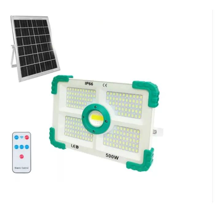 FOCO LED SOLAR 1000W CON REFLECTOR Y PANEL - 3
