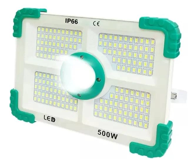FOCO LED SOLAR 1000W CON REFLECTOR Y PANEL - 4