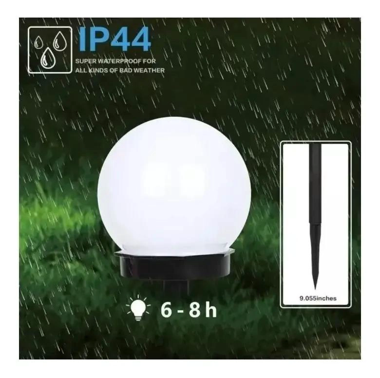 PACK 4 ESTACAS SOLARES CON BOLA PARA JARDIN Y CE SPED - 4