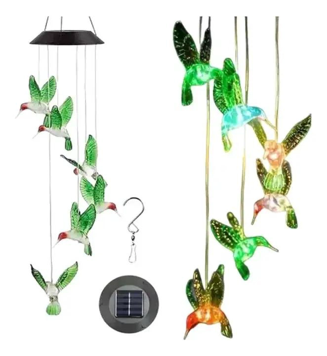 LAMPARA COLGANTE LED SOLAR MULTICOLOR PARA JARDIN - 1