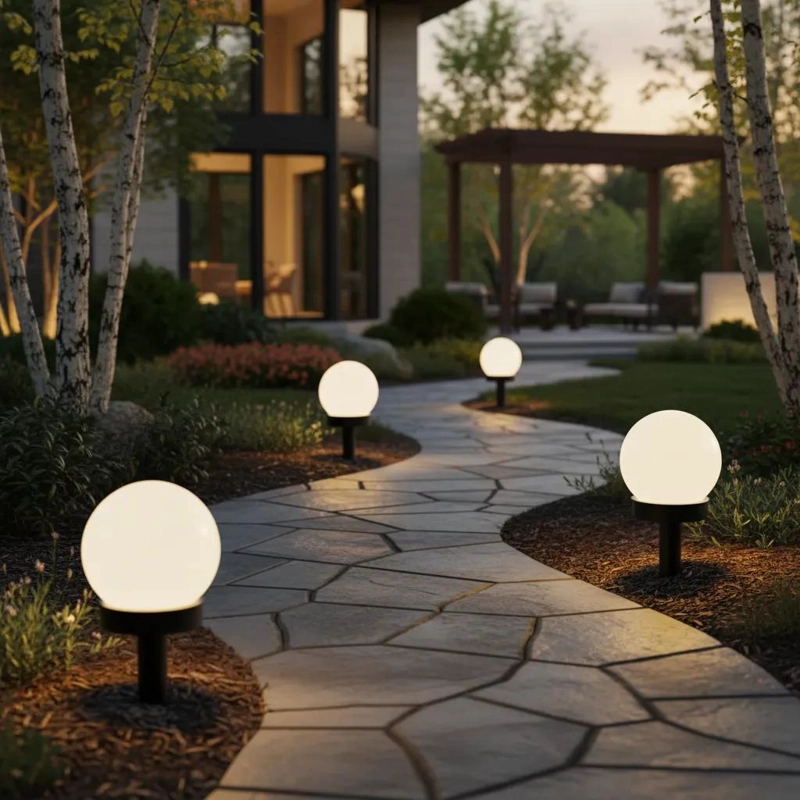 PACK 4 FOCOS LED SOLARES PARA JARDIN - 1