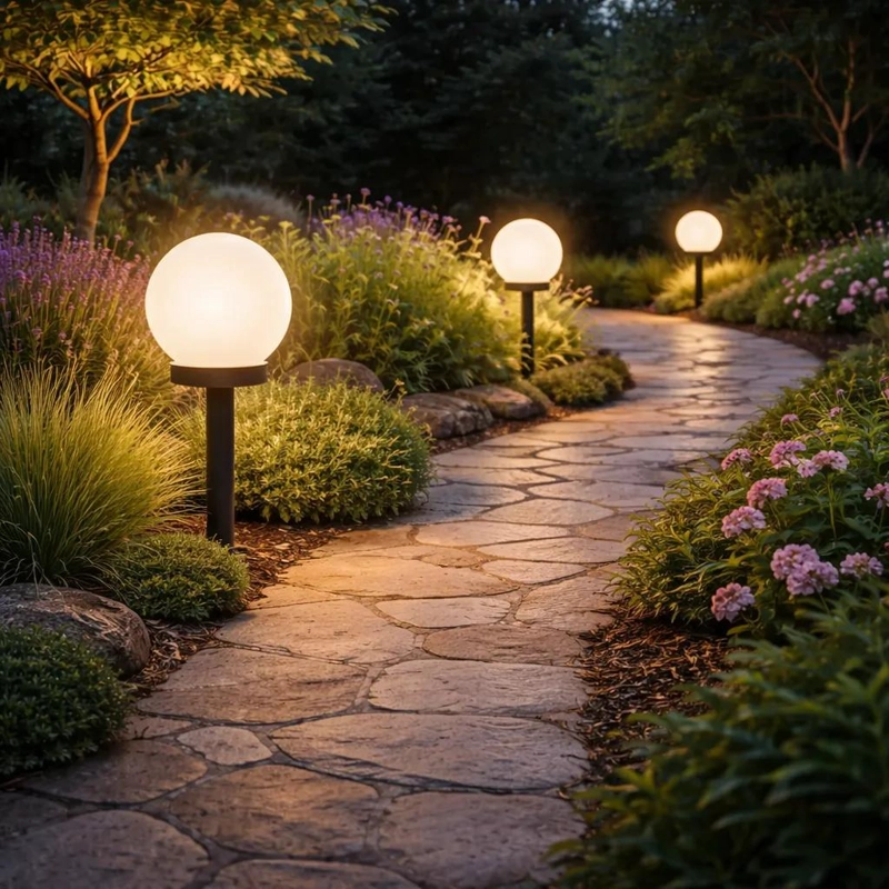 PACK 4 FOCOS LED SOLARES PARA JARDIN - 2