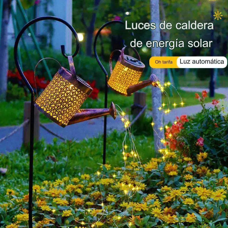 PACK 2 ESTACAS SOLARES LED PARA JARDIN EXTERIOR - 3