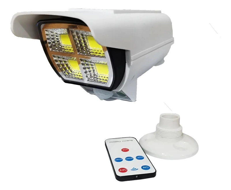FOCO SOLAR CON SENSOR DE MOVIMIENTO Y CONTROL REMOTO - 1