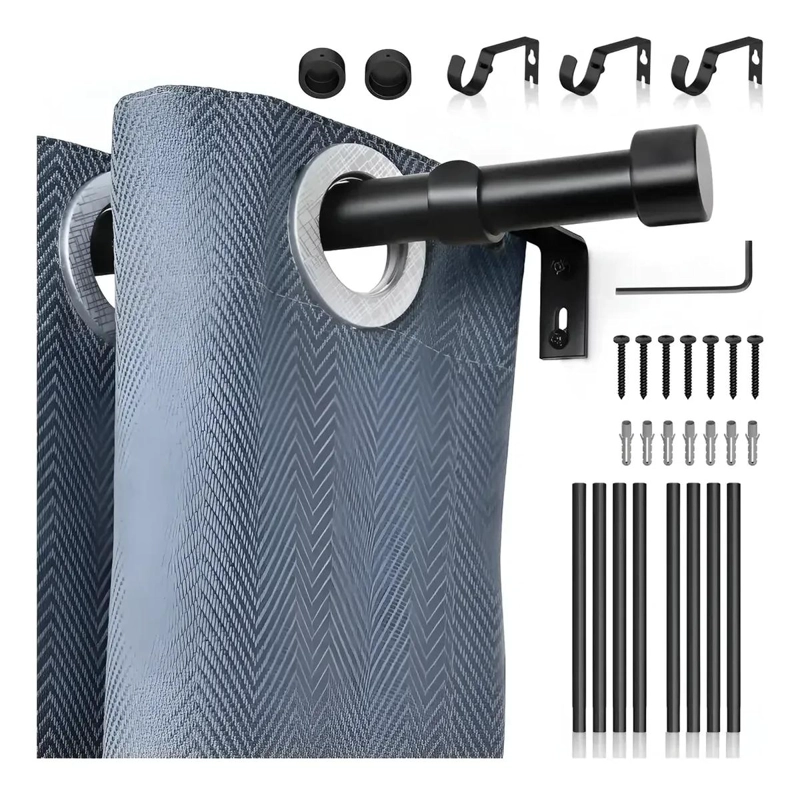 BARRA DE CORTINA AJUSTABLE 95-225 CM PARA DORMITORIOS Y B - 1