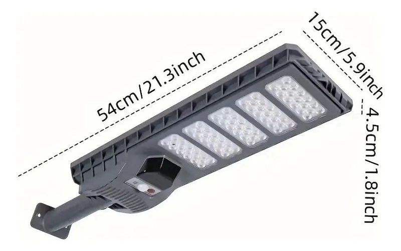 PACK 2 FOCOS SOLARES 500W RECARGABLES CON SENSOR Y MANDO - 4