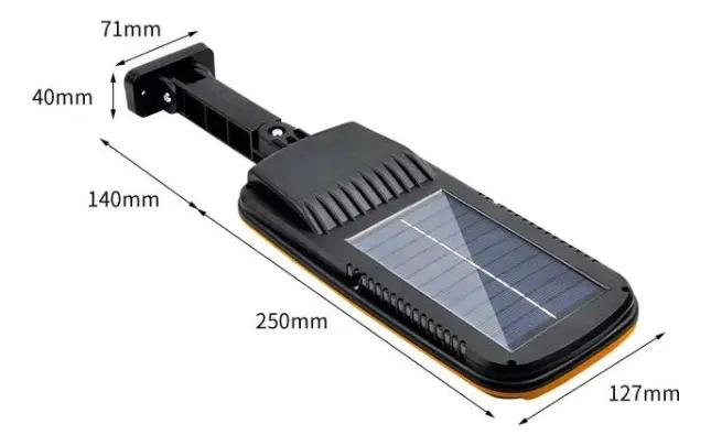 FOCO SOLAR EXTERIOR 124 LED CON SENSOR DE MOVIMIENTO Y MO - 2