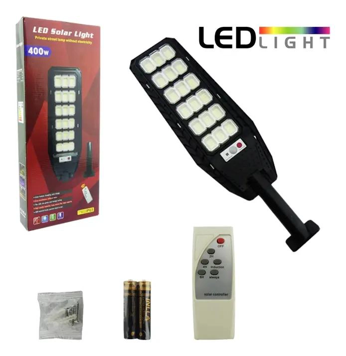 FOCO SOLAR 400W CON BRAZO Y 216 LEDS - 2