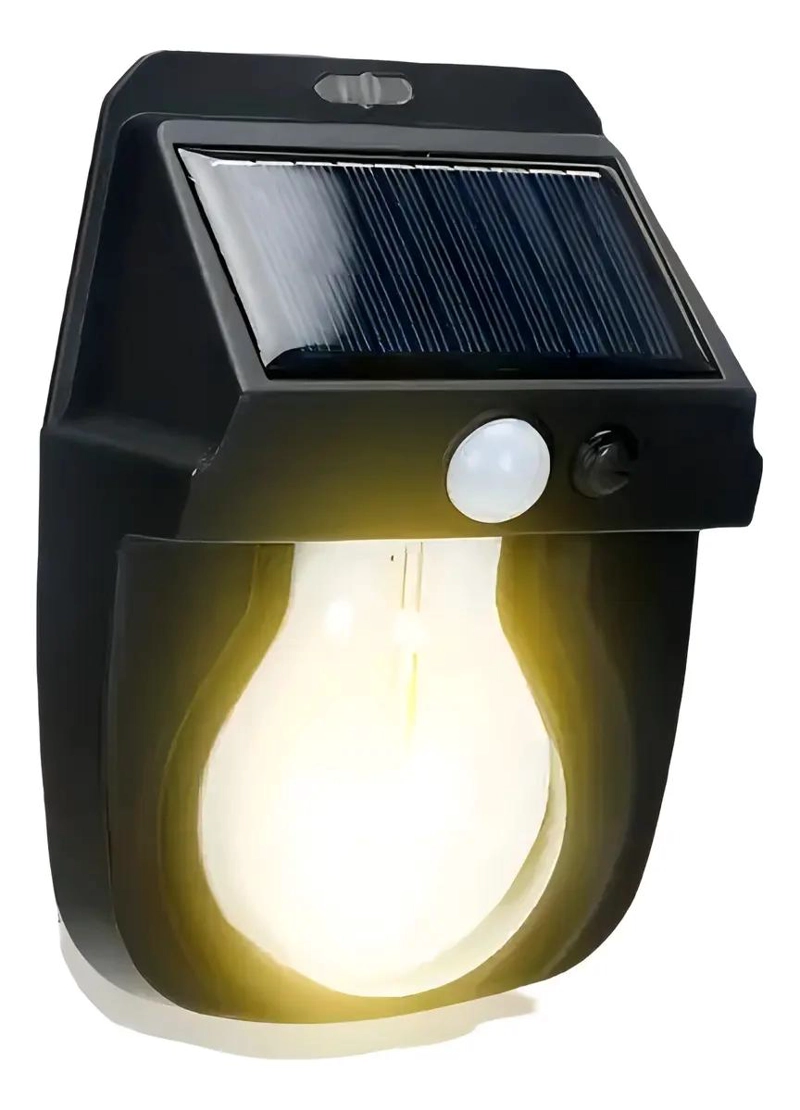APLIQUE SOLAR DE PARED CON SENSOR DE MOVIMIENTO IMPERMEB - 2