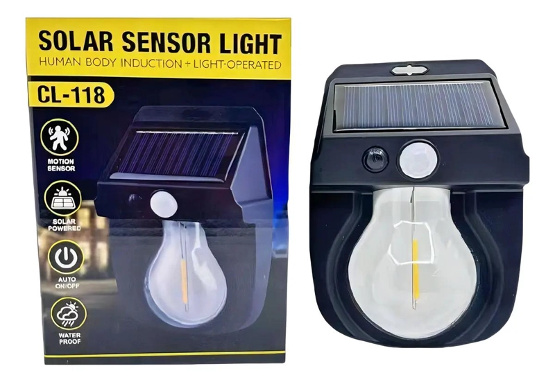 APLIQUE SOLAR DE PARED CON SENSOR DE MOVIMIENTO IMPERMEB - 3