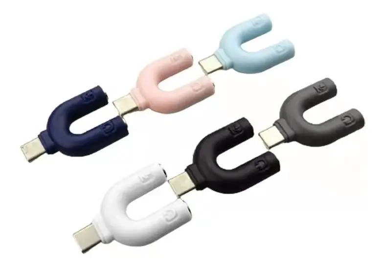 GENÉRICO ADAPTADOR AUDIO SPLITTER TIPO C PARA MICROFONO Y AUDIFONO