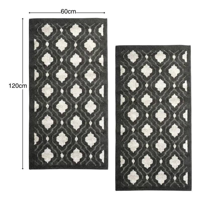 ALFOMBRA TEJIDA ANTIDESLIZANTE LAVABLE PACK 2 - 5