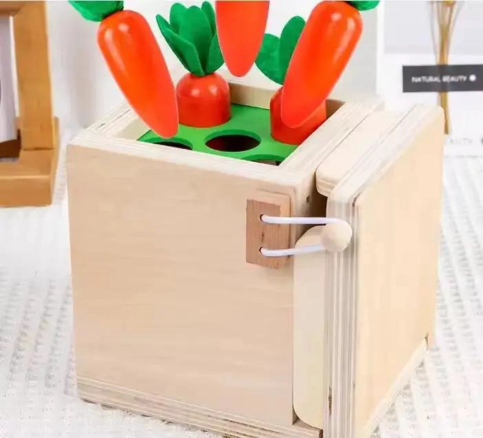 JUGUETE DIDACTICO MONTESSORI 4 EN 1 DE MADERA - 2