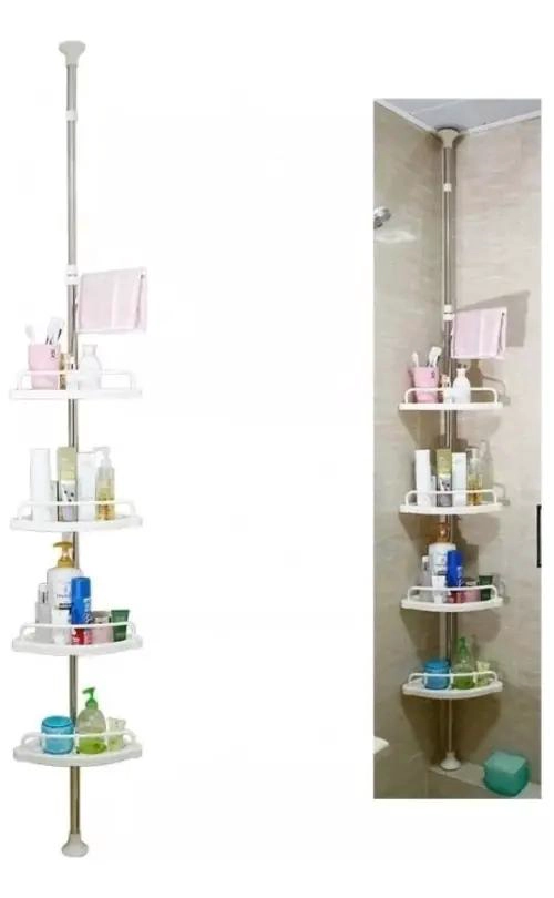 ESQUINERO DE DUCHA AJUSTABLE CON 4 REPISAS MULTIUSO - 2