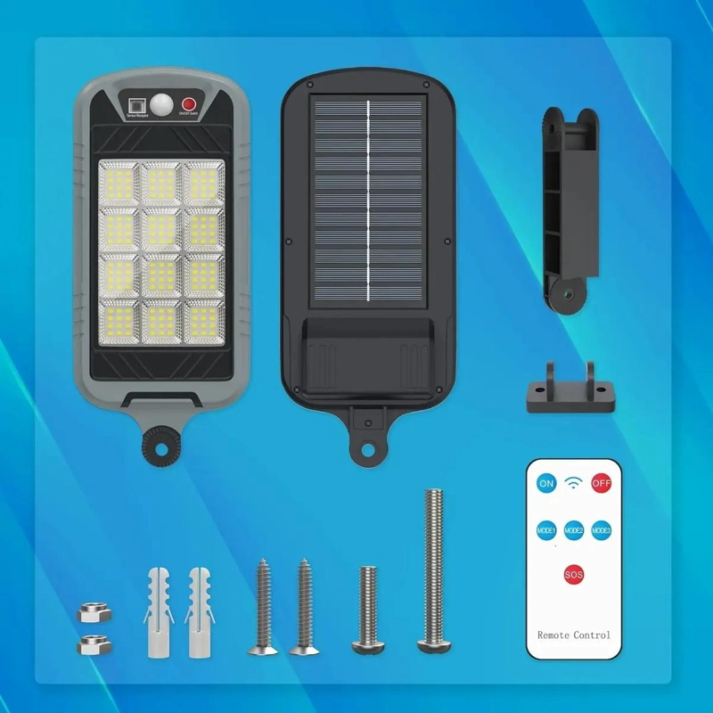 FOCO SOLAR EXTERIOR CON SENSOR DE MOVIMIENTO Y LUZ LED - 2
