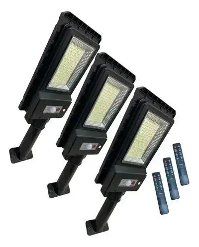 PACK 3 FOCOS SOLARES EXTERIOR 180W CON SENSOR - 1