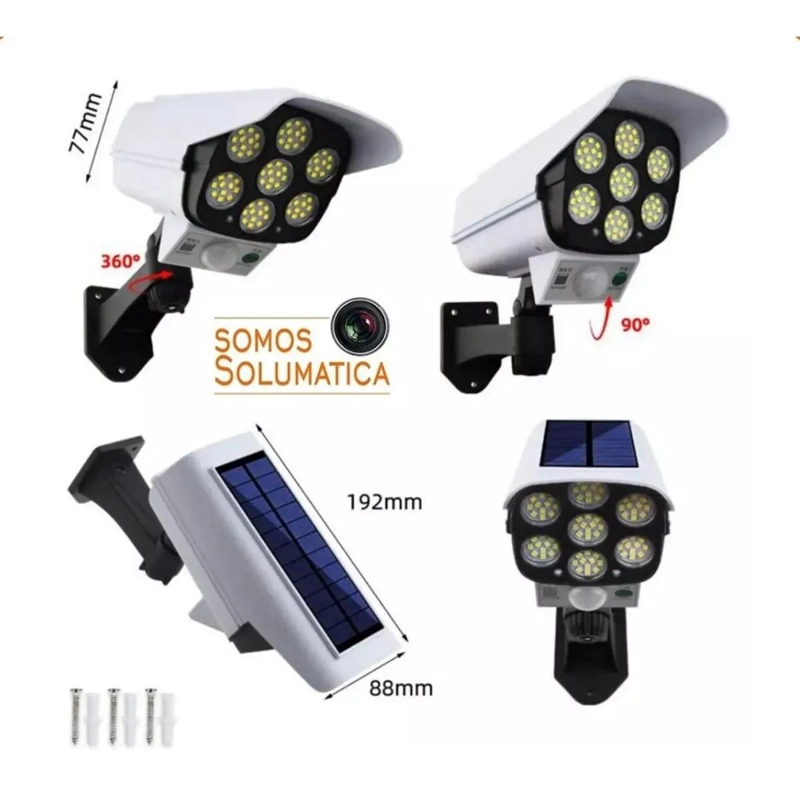 FOCO SOLAR CON SENSOR DE MOVIMIENTO Y CONTROL REMOTO - 5