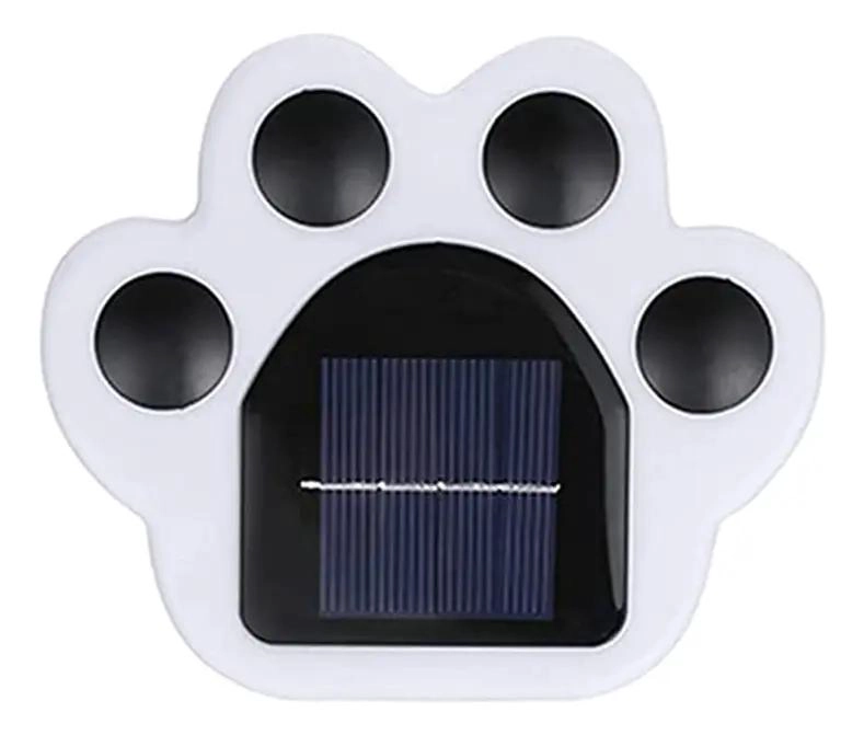 LUZ SOLAR CON ESTACA DISEÑO HUELLA CALIDA PARA JARDIN - 5