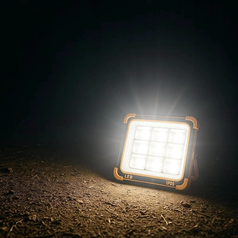 FOCO RECARGABLE SOLAR PORTATIL 1500W CON 5 MODOS DE LUZ - 2