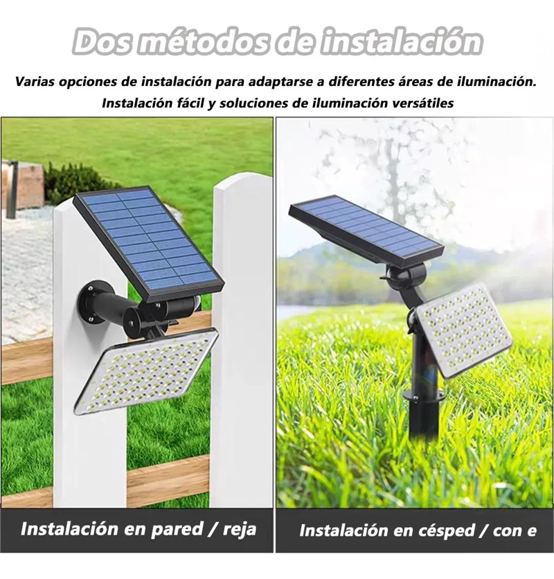 FOCO SOLAR LED CON SENSOR DE MOVIMIENTO IP65 1500LM - 4
