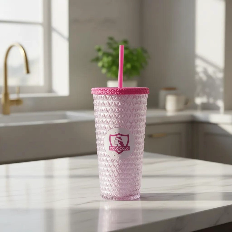 VASO TUMBLER SHINY 780ML COLOR ROSA - 1