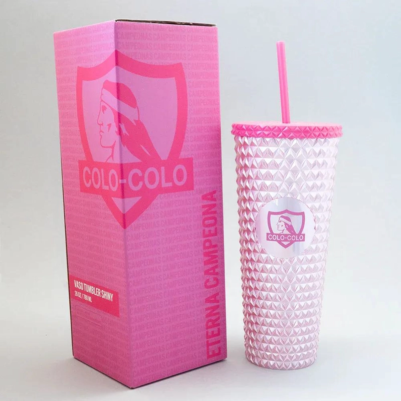 VASO TUMBLER SHINY 780ML COLOR ROSA - 2