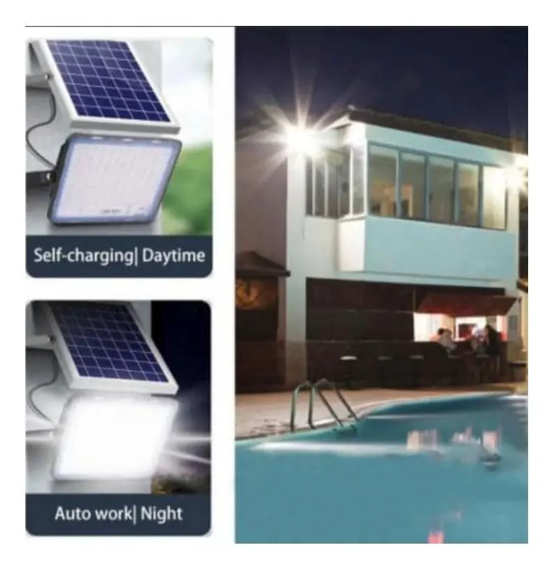 REFLECTOR SOLAR 200W CON PANEL Y CONTROL REMOTO IP66 - 3