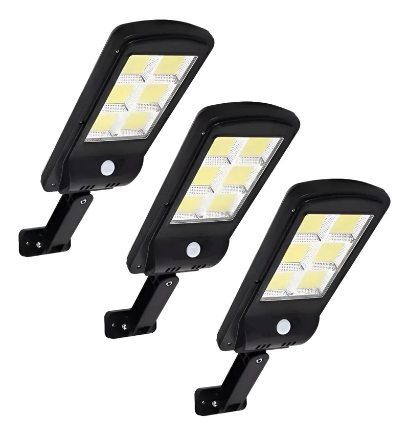 PACK 3 FOCOS SOLARES LED CON SENSOR DE MOVIMIENTO - 1