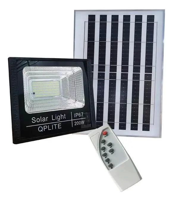 FOCO SOLAR EXTERIOR 200W CON PANEL SOLAR SEPARADO - 3