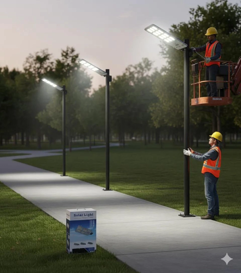 FOCO SOLAR EXTERIOR 800W CON SENSOR MOVIMIENTO - 4