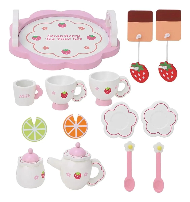 JUEGO DIDACTICO DE TAZAS DE MADERA PARA NIÑAS - 2