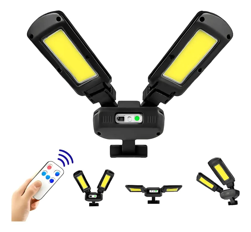 FOCO SOLAR DOBLE CON SENSOR Y CONTROL - 3