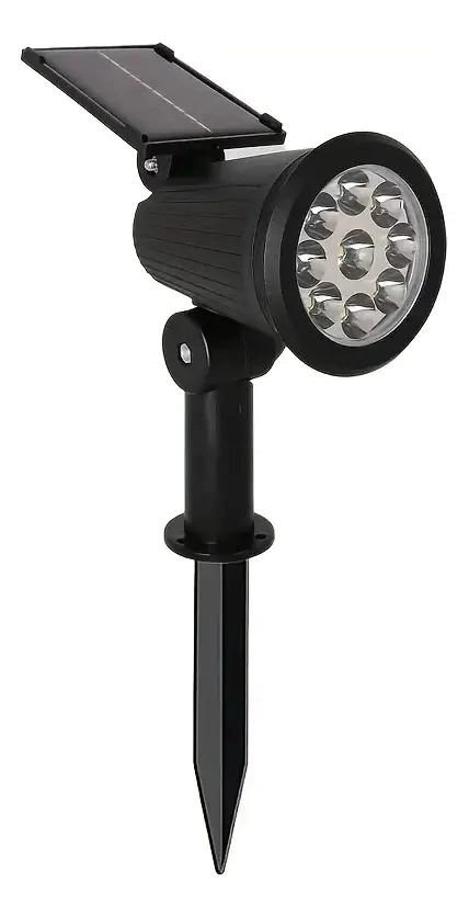 FAROLA SOLAR LED PARA JARDIN CON ESTACA Y SOPORTE DE MURO - 3