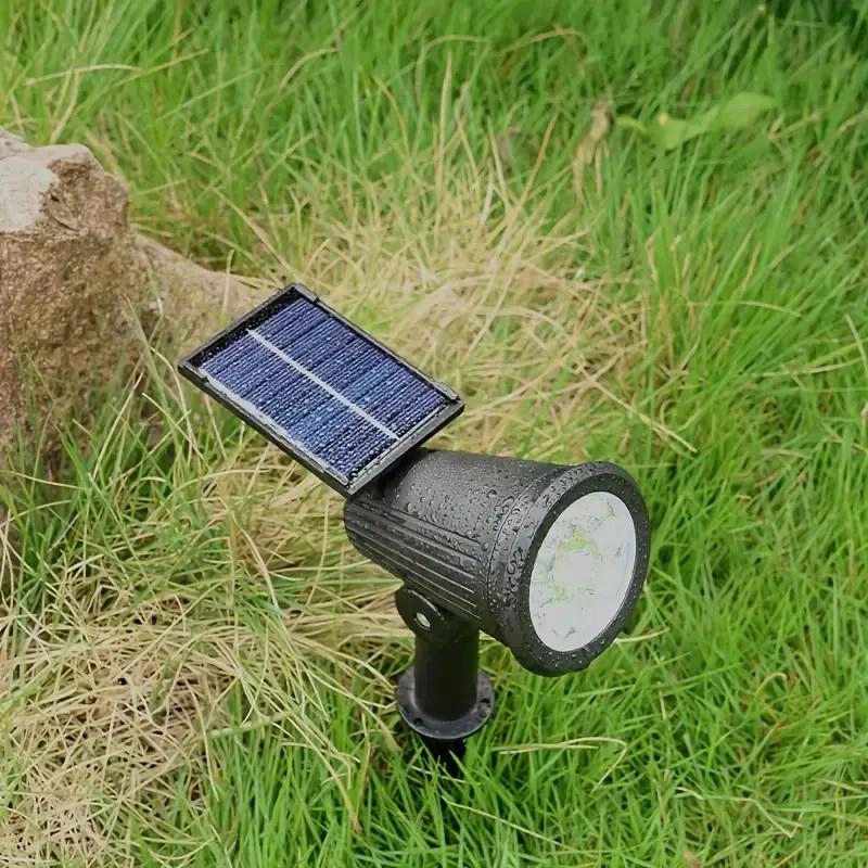 FAROLA SOLAR LED PARA JARDIN CON ESTACA Y SOPORTE DE MURO - 4