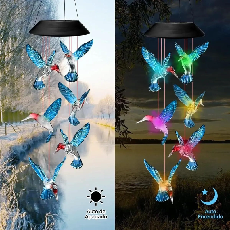 LAMPARA COLGANTE SOLAR PARA JARDIN Y TERRAZA - 2