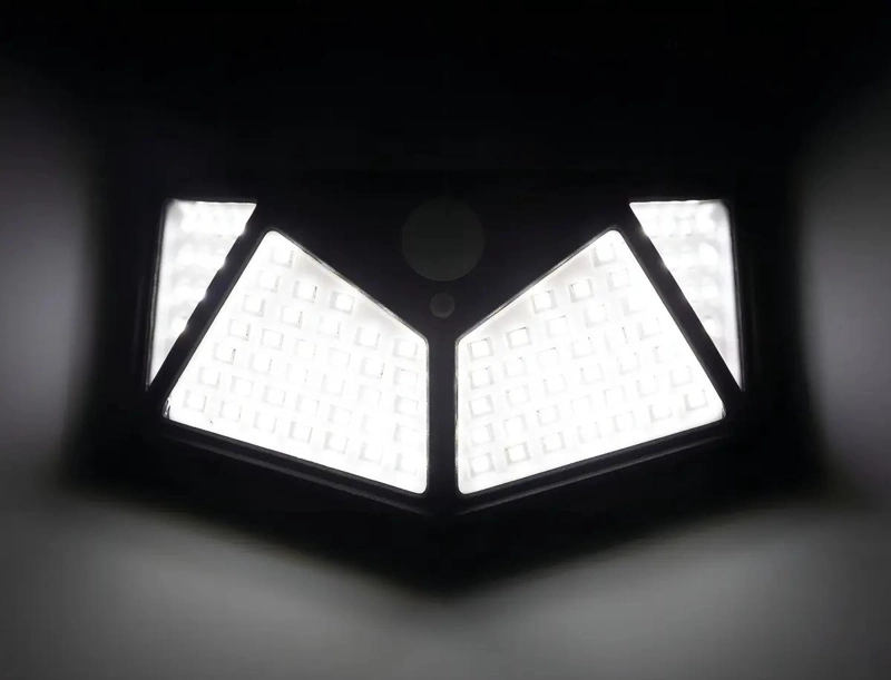 PACK 3 FOCOS SOLARES 100 LED CON SENSOR DE MOVIMIENTO - 4