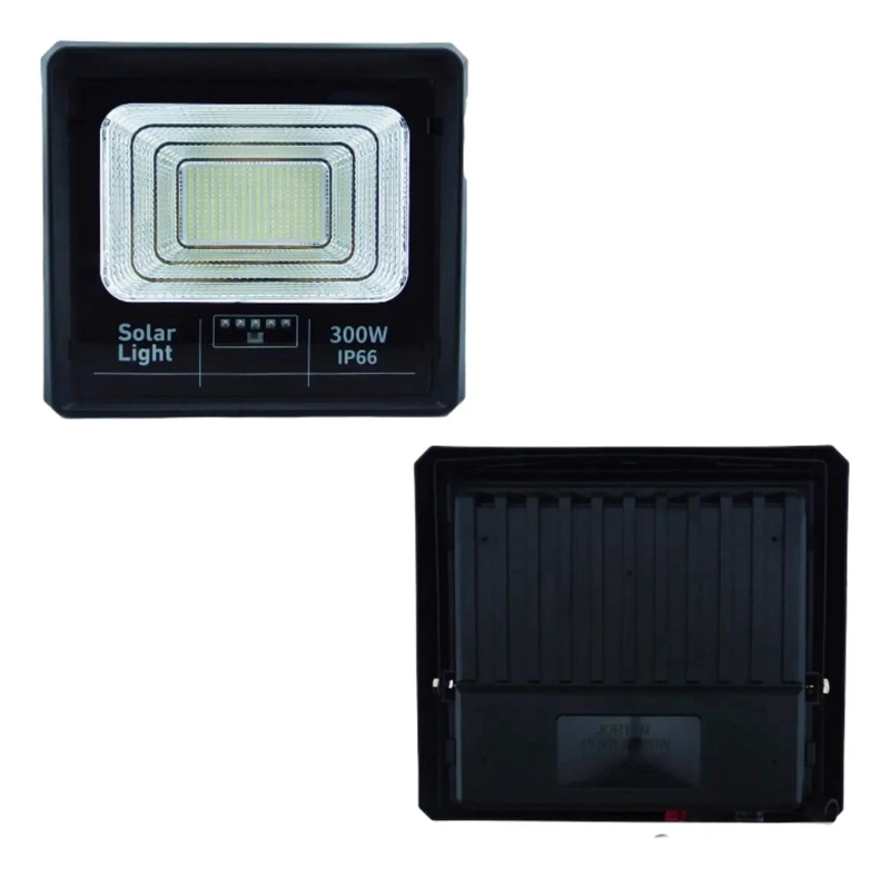 PROYECTOR LED SOLAR 300W CON 252 LEDS Y PANEL SOLAR - 2
