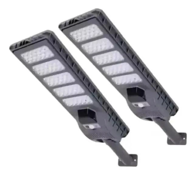 PACK 2 FOCOS SOLARES 500W RECARGABLES CON SENSOR - 1