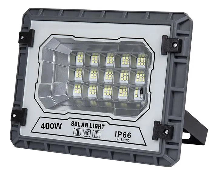 REFLECTOR LED 400W CON PANEL SOLAR Y CONTROL REMOTO - 1
