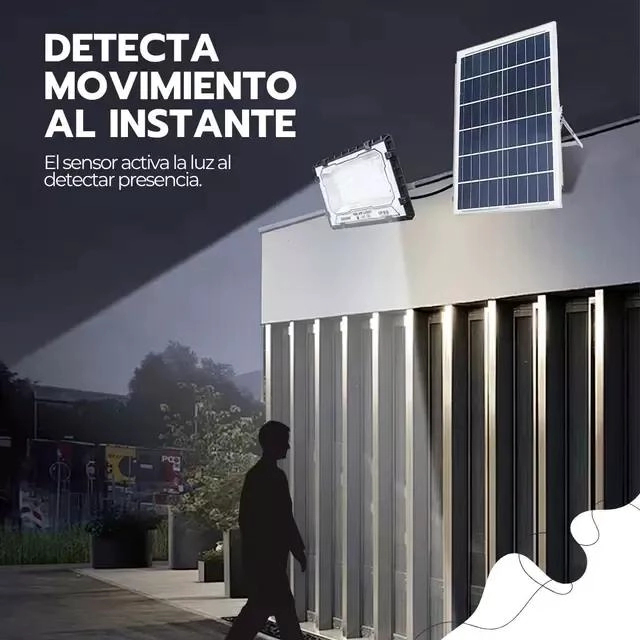 REFLECTOR LED 400W CON PANEL SOLAR Y CONTROL REMOTO - 4