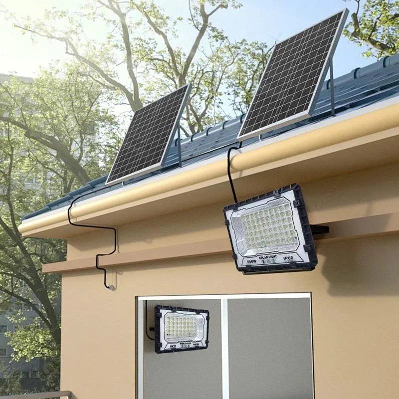 REFLECTOR LED 400W CON PANEL SOLAR Y CONTROL REMOTO - 5