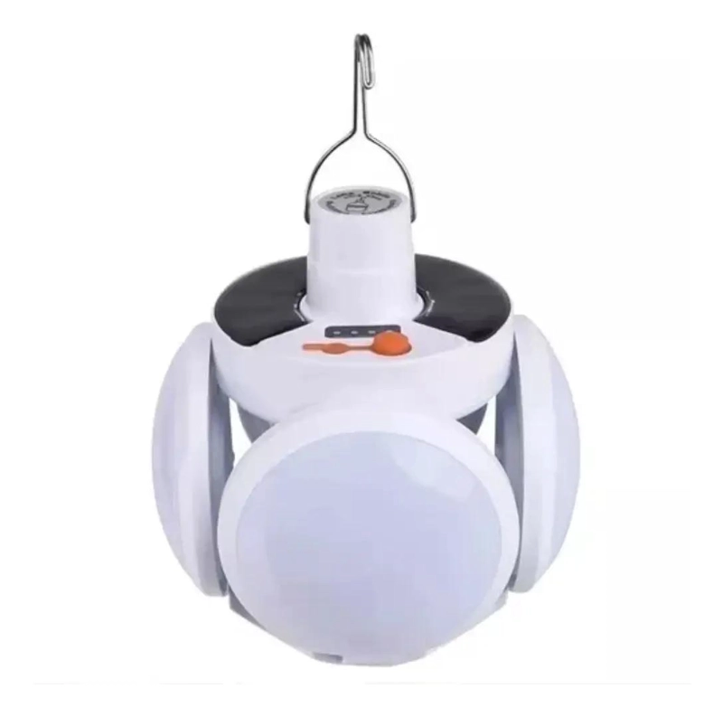 PACK 4 AMPOLLETAS LED SOLARES RECARGABLES 40W - 2