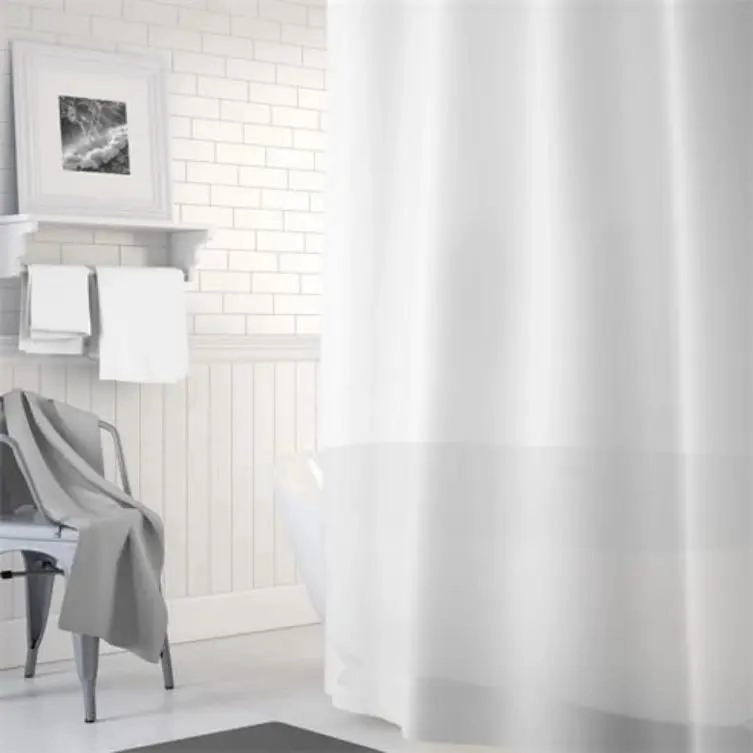 PACK 2 FORROS DE CORTINA DE BAÑO PVC 180X180 CM CON IMAN - 4
