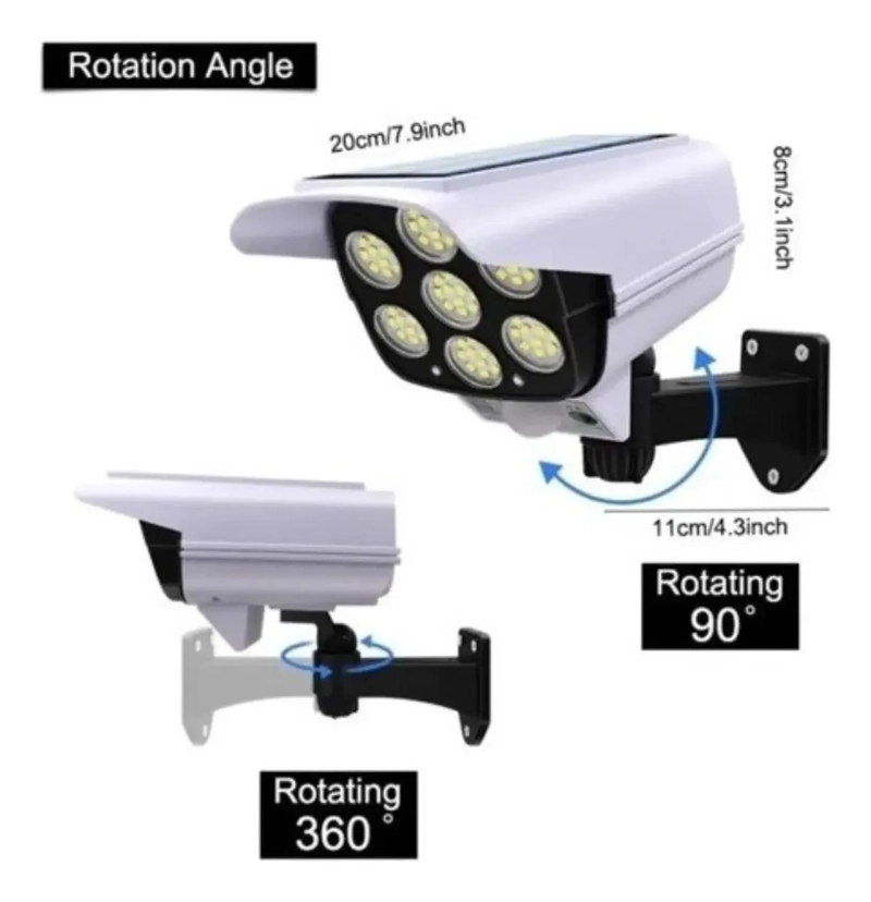 FOCO SOLAR CON SENSOR DE MOVIMIENTO Y CONTROL REMOTO - 2
