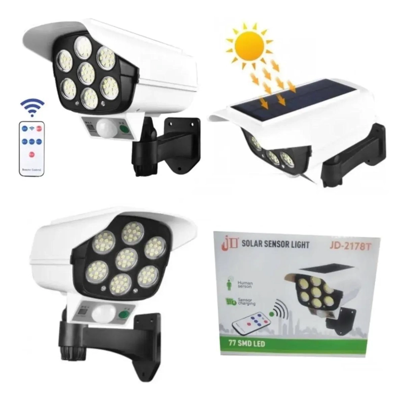FOCO SOLAR CON SENSOR DE MOVIMIENTO Y CONTROL REMOTO - 4