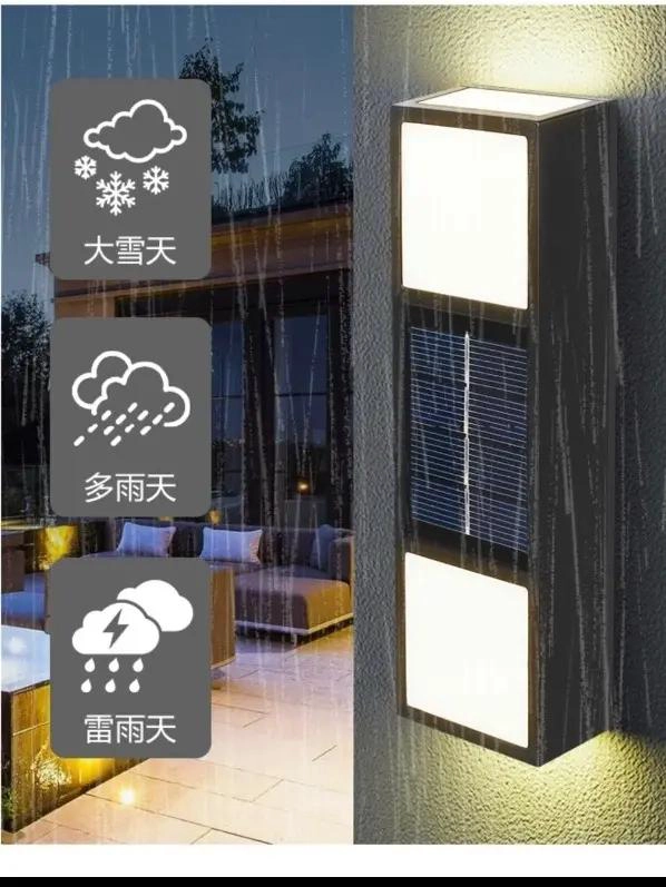 PACK 4 APLIQUES SOLARES 6 LED PARA EXTERIOR - 2